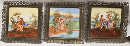 Handpainted tiles french - handpainted,