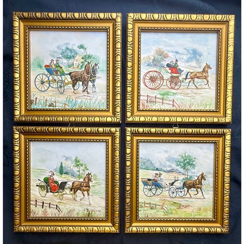 Vintage framed ceramic - framed, tile